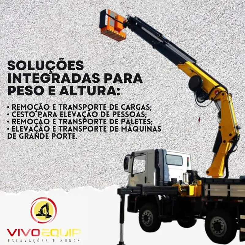 Aluguel de Caminhão Guindaste 15 Toneladas Hyva HB157X E3